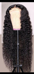4x4/5x5/6x6 HD Lace Bleached Knots Closure Wigs Deep Wave Wig Pre Plucked Human Hair Lace Closure Wig